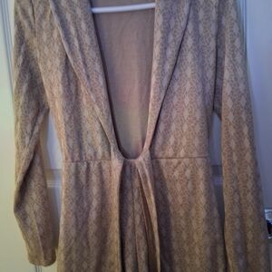 Elegant Tan Jumpsuit